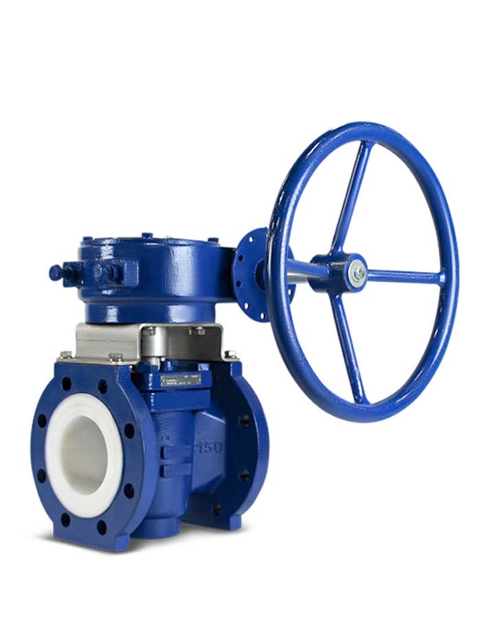 Lined plug valve FluoroSeal