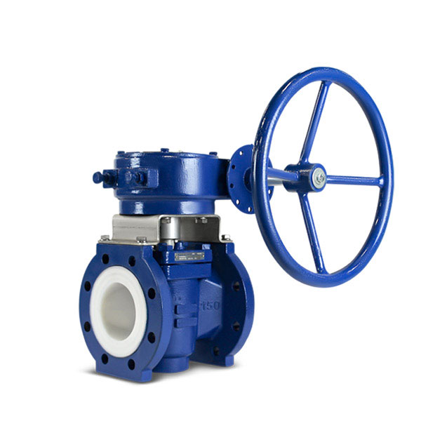 Lined plug valve PFA FluoroSeal
