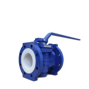 Lined plug valve wrench operated FluoroSeal rv