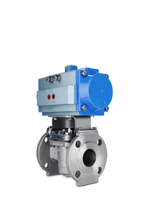 Sleeved plug valve pneumatic actuator FluoroSeal
